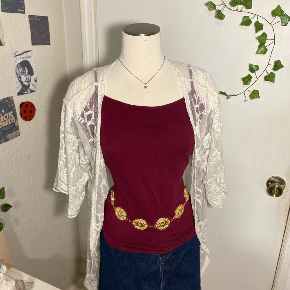 Vintage No Boundaries Burgundy Tank Top